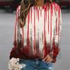 Harajuku 3D Horror Halloween Print Sweatshirts Red Blood Patterns Graphic Round Neck Hoodies Women Fashion Clothing Sweatshirt