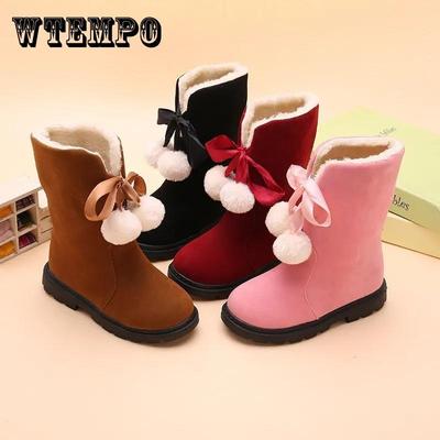 Сапоги для девочек, осенне-зимние бархатные теплые детские зимние сапоги для учащихся начальной школы, толстые нескользящие длинные хлопковые сапоги без трубок для девочек