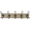 Wall Coat Rack - DKD Home Decor - Multicolor - Iron and Wood - 64x66x61 Cm - Indoor