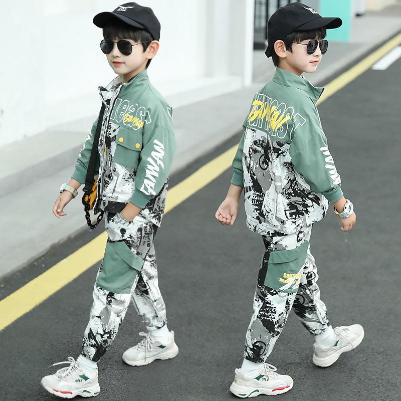 Детские костюмы, комплекты одежды для мальчиков и девочек, весенне-осенний детский спортивный костюм для мальчиков-подростков, школьная форма, детский комплект из двух предметов