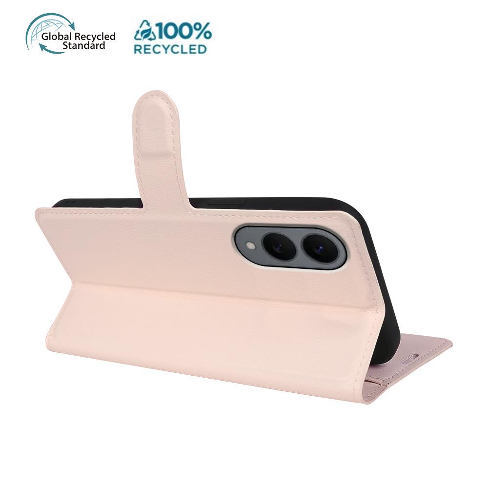 For Samsung Galaxy S25 Edge Stand Case Biobased Eco-Friendly RPET RPVB Slim Phone Cover with Wallet