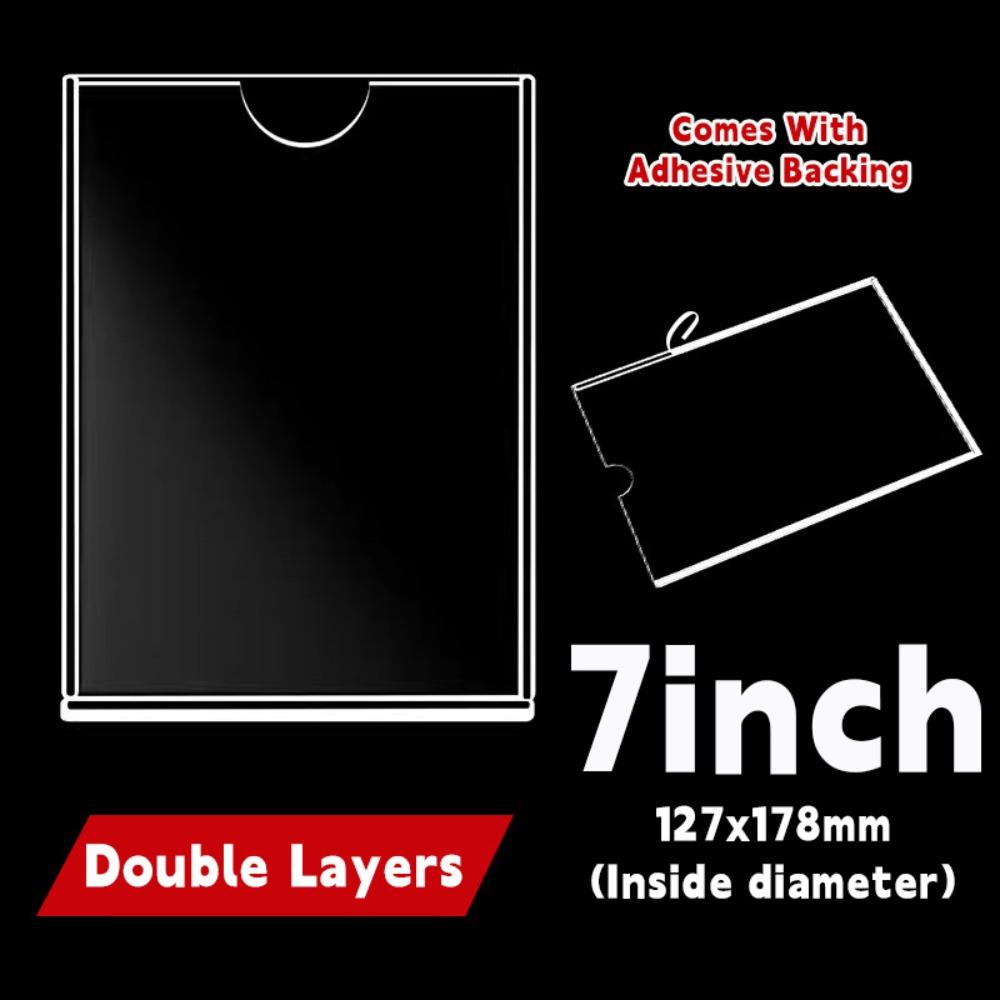 Самоклеящаяся фоторамка Прозрачный держатель для карточек Высококачественный держатель для табличек Подставка для карточек