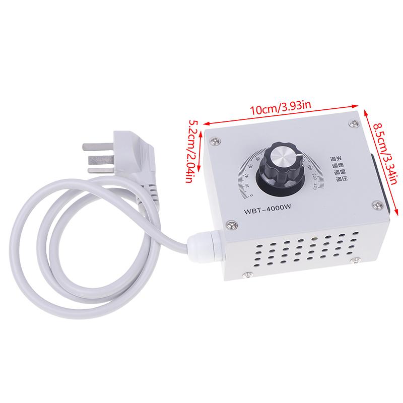 AC 220V 18A 4000W Тиристорный регулятор мощности Регулятор скорости двигателя Регулятор скорости вентилятора Регулятор напряжения Термостат