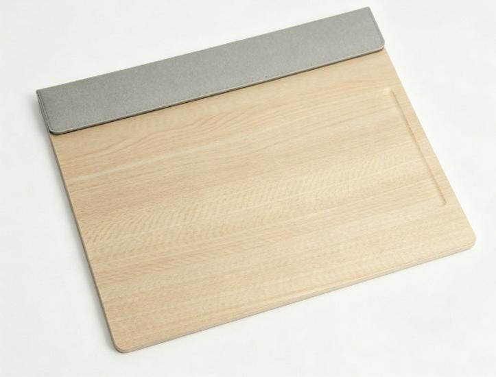Custom High-End Hotel Guest Room Leather Wood Grain Tissue Box & Service Tray