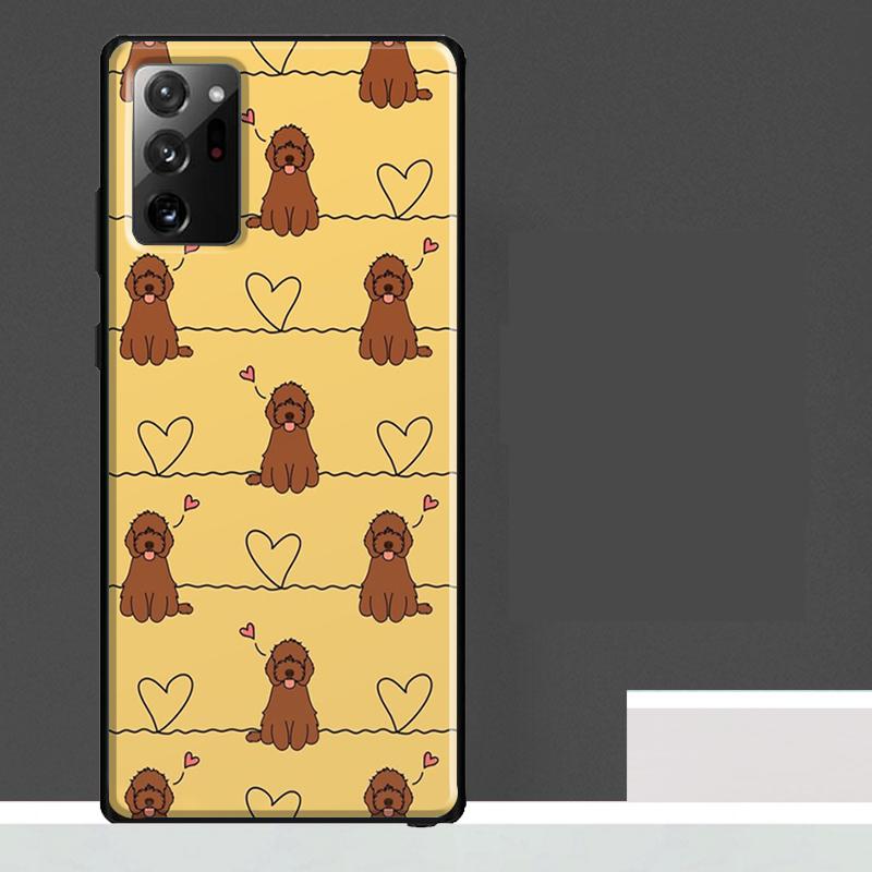 Brown Cockapoo Case For Samsung Galaxy S23 S24 S25 Ultra S9 S10 S20 S21 S22 Plus S23 FE S25 FE Phone Cover
