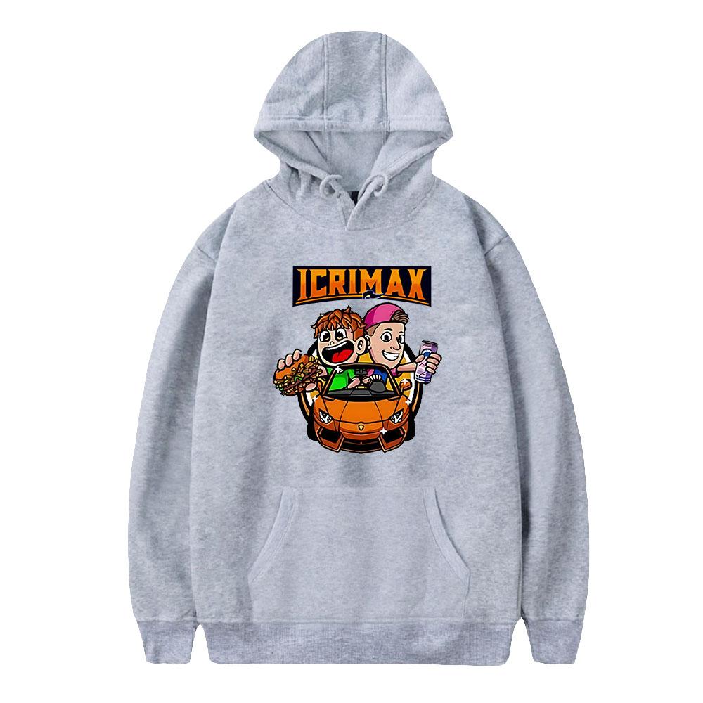 Новая мода Icrimax Print Одежда уличная мужская толстовка с капюшоном с длинным рукавом пуловер топы