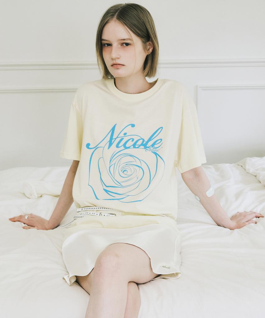 Nigaennikol Nicole Rose Топ с рукавами_Желто-синий