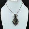 Fiesta Kingman Turquoise Pendant Copper Wire Wrapped Gemstone Pendant Handmade Copper Jewelry Engagement Gift Multi Copper Turquoise Pendant