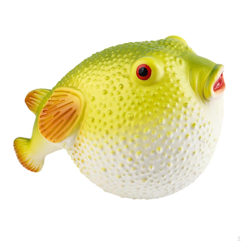Small Animal Toy, Stretch Sea Pufferfish Figure Model Squeezing Balls Animals for