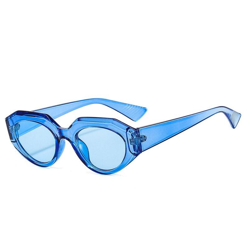 SHAUNA, маленькие овальные солнцезащитные очки в стиле ретро, женские Ins, популярные трендовые мужские солнцезащитные очки «кошачий глаз», UV400