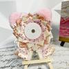 1PC Fabric Ins Style Handmade Diy Badge Holder Anime Peripheral Barrette Holder Cute Cat Ear Display Holder Multi-Colour