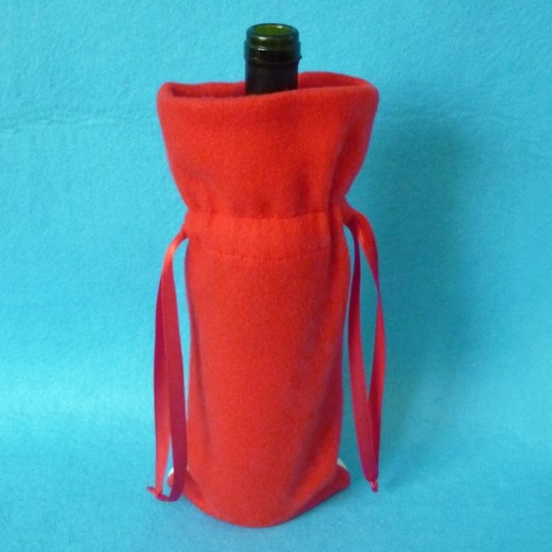Red Wine Bottle Cover Bags Christmas Dinner Table Decoration Home Party Decors Santa Claus Christmas Bags Gift Santa Sacks
