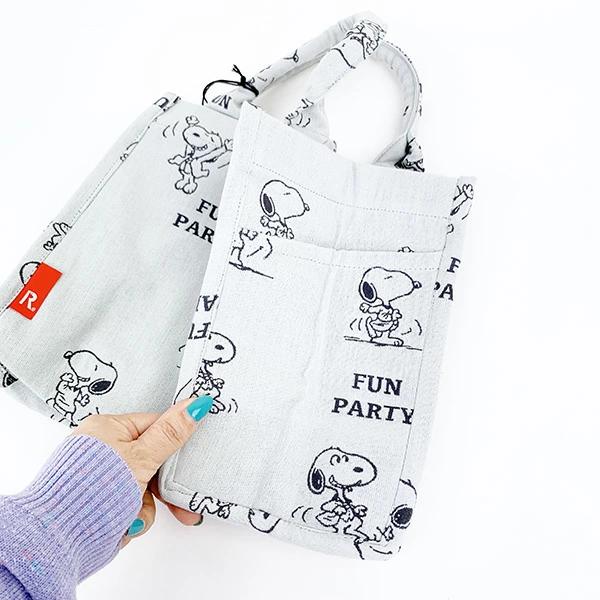 Snoopy Jacquard Tote Bag (gray) Rootote (ROOTOTE) SNOOPY
