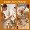 6PCS Round Shaped Round Head Brushes Stiff Hair Oil Painting Brushes Paint Brush Set  Oil Painting