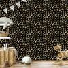 Gold Leather Wallpaper Black and Brown for Living Room and Bedroom 50x1000