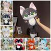 Plush Emotion Wolf Stuffed Toy Enthusiasm Wolf Emotion Cartoon Wolf Toy Friends Birthday Gifts