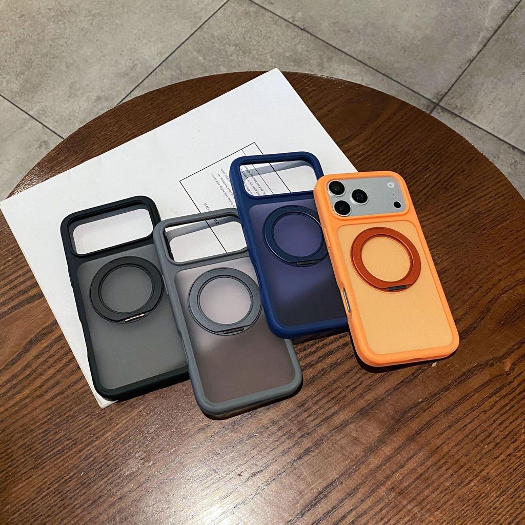 Магнитный складной чехол-подставка для iPhone 17 Pro Max, Apple 16 и 15 Pro - Матовый с полным покрытием
