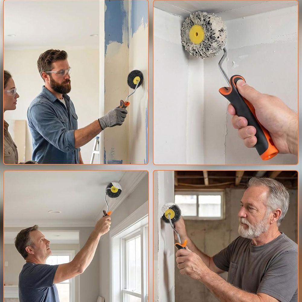 Wall Covering Corner Paint Roller Shed-Resistant Roller Paint Brush Putty Brush Home Improvement