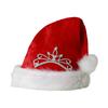 Christmas Decorations Holiday Costumes Dress Up Adult Crown Christmas Plush Hat