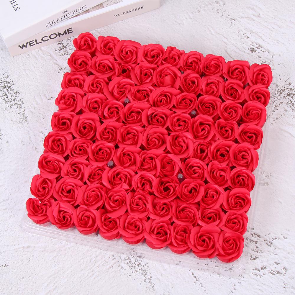 Подарки на день, вечерние украшения, роза, мыло, цветок, искусственный декор, цветок розы с медведем, мыло для ванны, лепесток