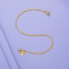 Love Heart Drop Chain Bell Pendant Thin Chain Water Wave Necklace Anklet Bracelet Thick Chain