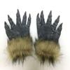 Latex Halloween Werewolf Gloves Rubber Halloween Costume Funny Hair Mask  Halloween