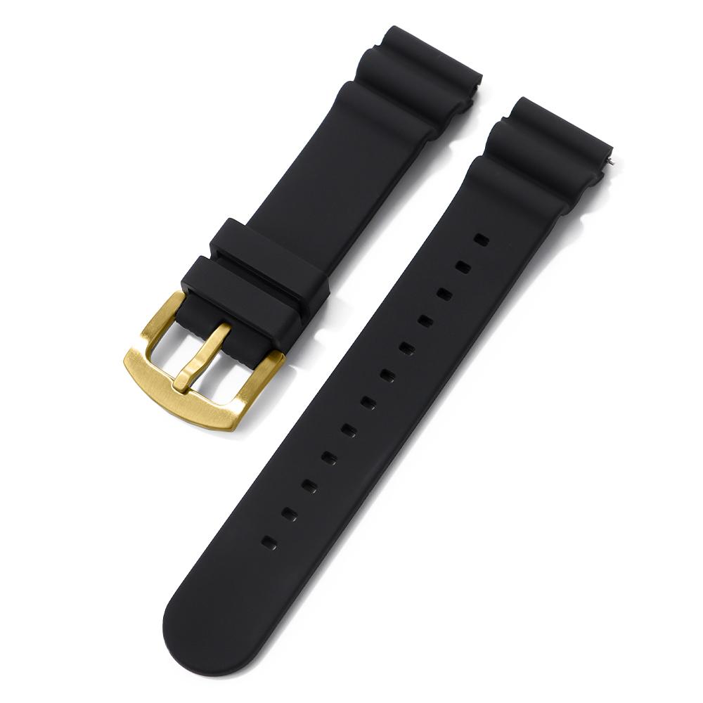 20 мм 22 мм Быстросъемный силиконовый каучуковый ремешок для часов Спортивный ремешок для часов Водонепроницаемый ремешок для часов Черный Зеленый Синий Браслеты