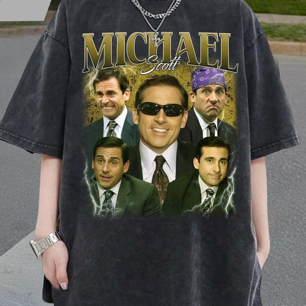 Michael Scott Bootleg T-Shirt, Vintage Office TV Show Unisex Tee
