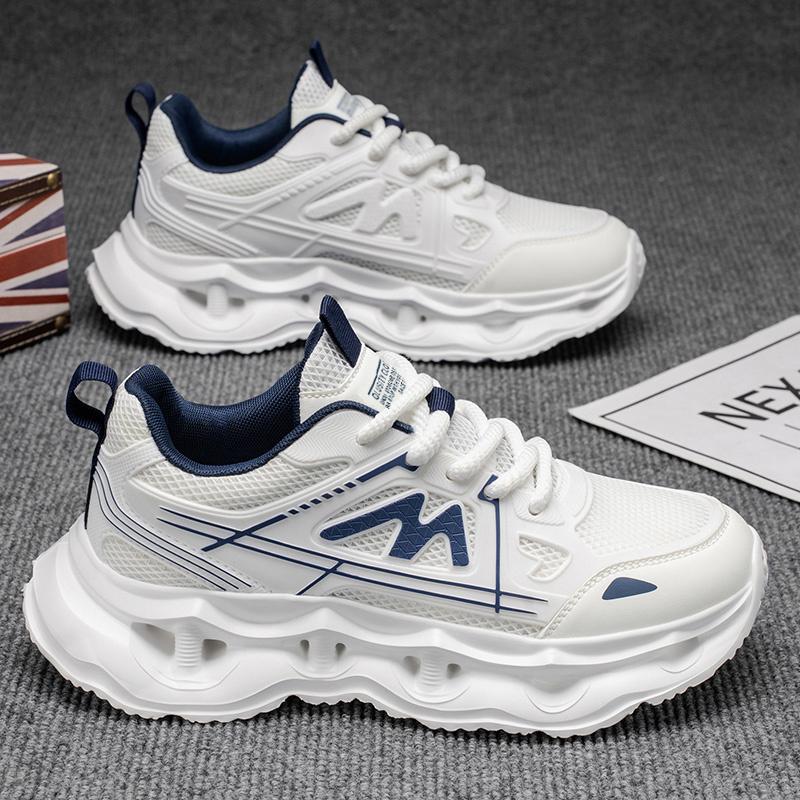 New Fashion Men 's Four Seasons Comfortable Thick Sole Shoes Students Boys GirlsTrending Soft Sole Breathable Casual Running Sneakers