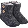 Keanu Womens/Ladies Cable Knit Slipper Boots