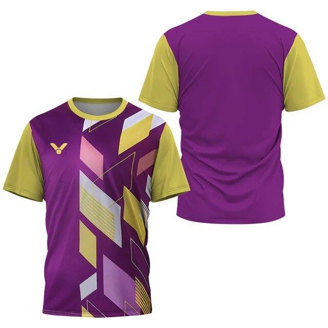 Впитывающий дышащий баскетбольный трикотаж, удобный мужской быстросохнущий костюм для настольного тенниса, топы с короткими рукавами для бадминтона