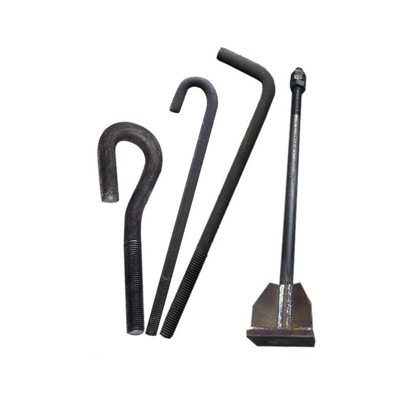 High-Strength Steel Anchor Bolts: 7-Shaped, 9-Shaped, L-Shaped, J-Shaped, Umbrella Head, Pre-Embedded, Welded, Structural Anchor Cage.