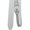 Perri's Basic Leather Guitar Strap, 2.5 Inches Wide, White, P25-182