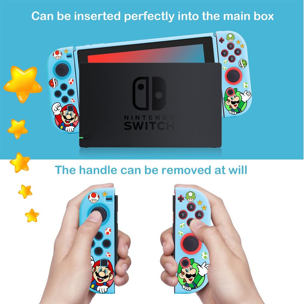 Чехол Xcitifun Nintendo Switch, чехол для Switch из термополиуретана для девочек, мальчиков, детей, милый защитный чехол с изображением персонажа из мультфильма, совместимый с чехлом Nintendo Switch