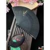 Полный бамбуковый веер в китайском стиле, вырезанный, вырезанный, в японском стиле, старинный, складной веер для мужчин и женщин, ручной работы, золотисто-серебристый цвет, маленький веер для танцев