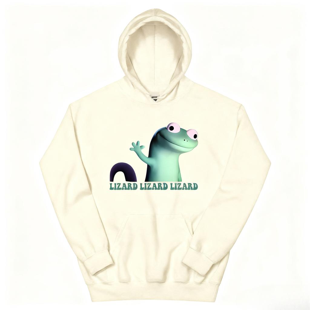 Lizard Meme Funny Graphic Hoodies Long Sleeve Casual Hooded Sweatshirts Women Men Clothing Cartoon Printing Sudaderas Unisex Top