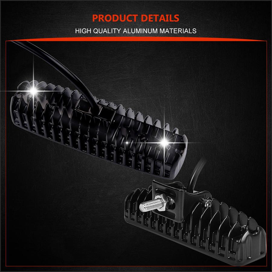 Пара 48 Вт 4800 Лм Автомобильные Мотоциклетные Светодиодные Рабочие Фонари Противотуманные Предупреждающие Мигающие Стробоскопические Лампы