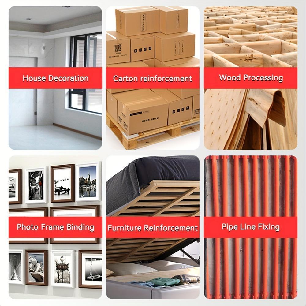 4-в-1 мощный степлер, ручной гвоздезабивной пистолет для гвоздей T/U/I/Pin, регулируемая сила, многофункциональный инструмент для домашнего декора, мебели