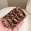 Leopard Print Hair Ties 5/10pcs Elastic Ponytail Holders, Animal Pattern Hair Accessories for Women with Simple Style Rubber Bands
