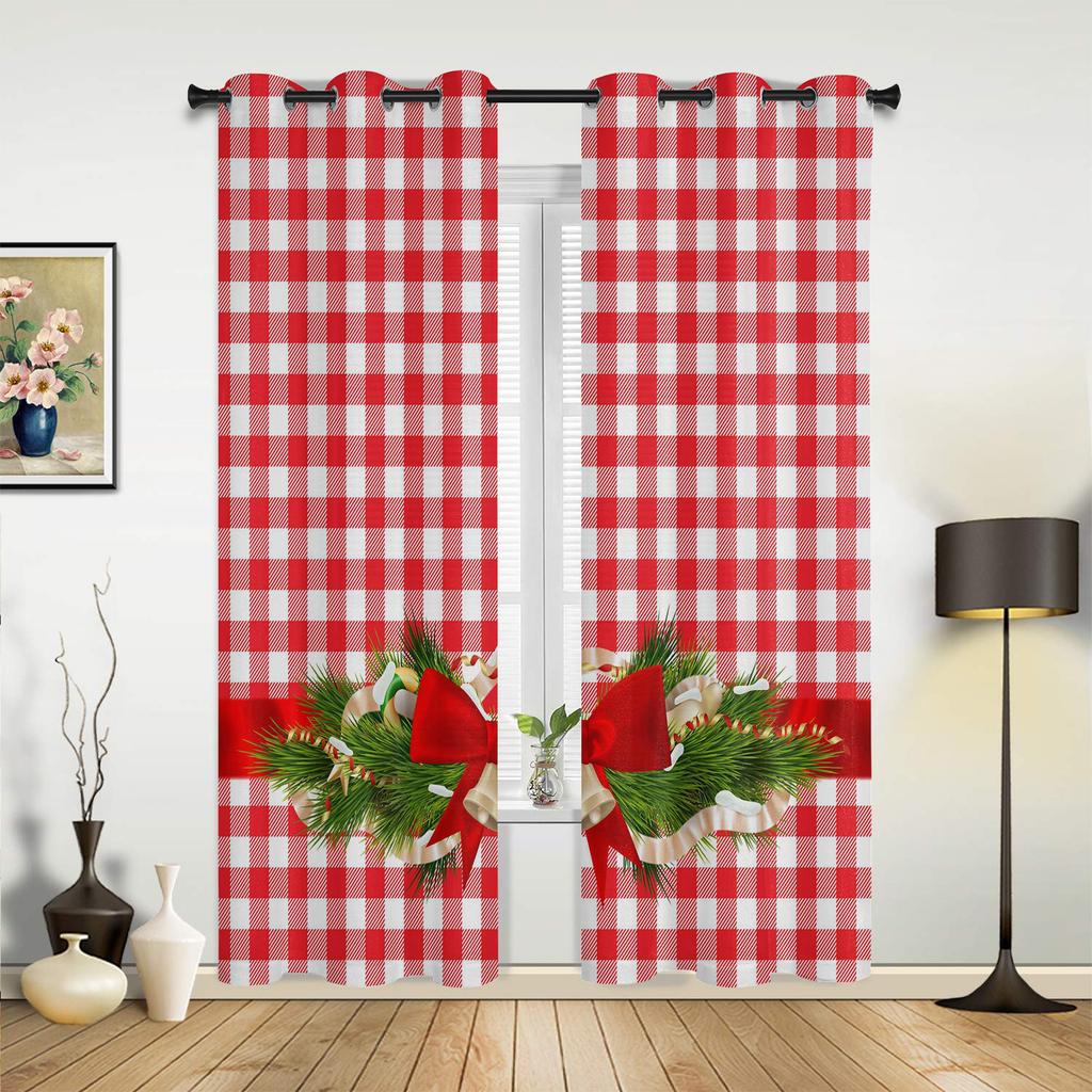 Темно-синие решетчатые идиллические клетчатые шторы для спальни, гостиной, кухни, детской комнаты, оконные шторы, домашний декор