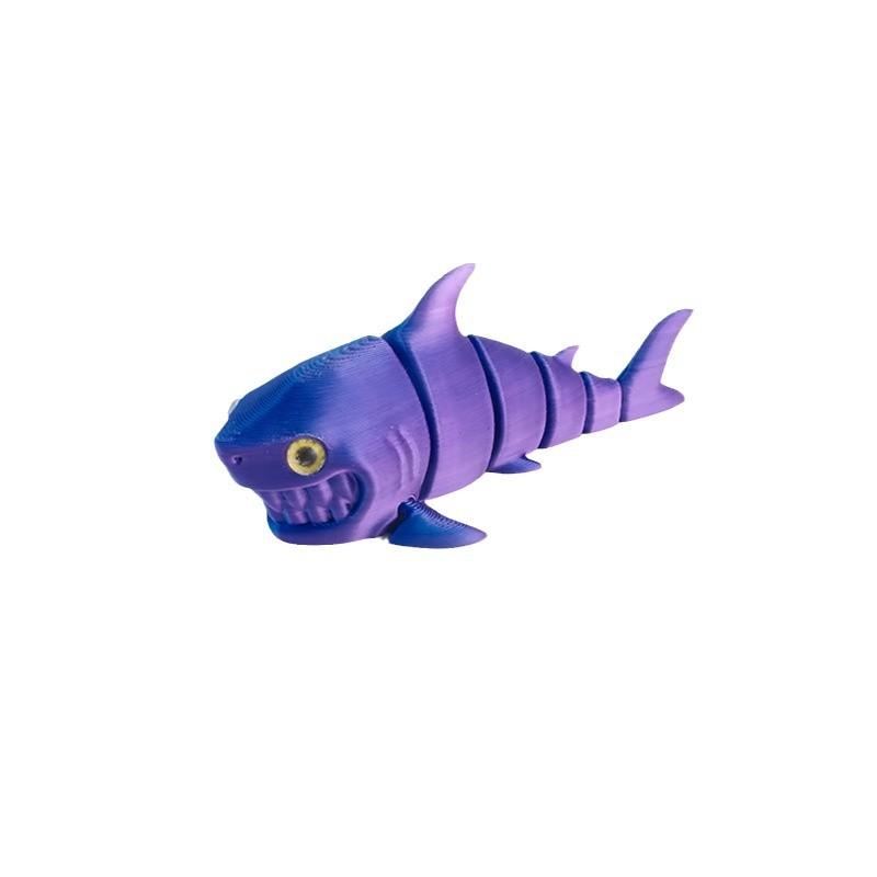 3D Printed Great White Sharks Animal Toys Multi-joint Movable Action Figures Fidget Toys Kids Gifts Living Room Decoration