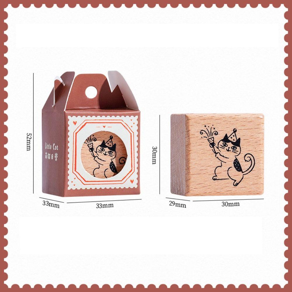 Artistic Style Wooden Rubber Stamps Journal Decoration Stamps  For DIY Card Photo Album Diary Decor
