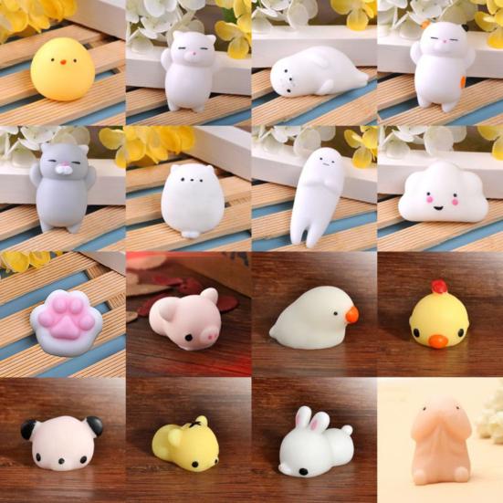 Мягкие силиконовые игрушки-антистресс в виде животных для детей и взрослых