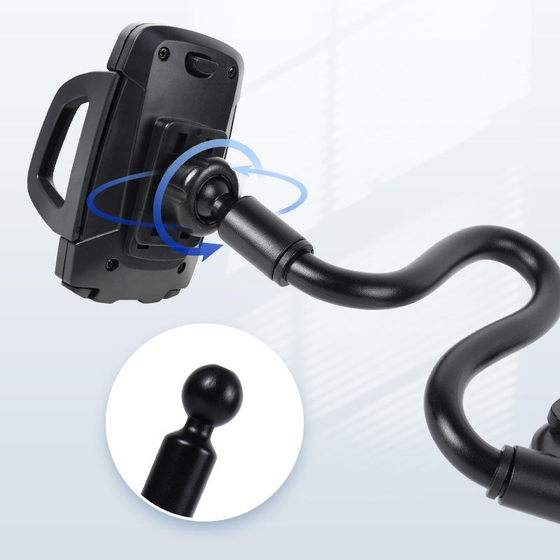 "Car Windshield Suction Cup Phone Holder with Multi-Function, Earthquake-Resistant Design and Extension Hose"
