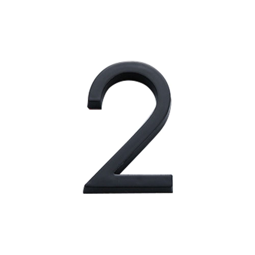 4inch/10cm 3D Black Self-Adhesive ABS Acrylic 0 To 9 Number Plate Sign Door Label Numeral Tag