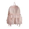 Cute Butterfly Knot School Backpack For Girls With Lightweight Waterproof Nylon For Middle School