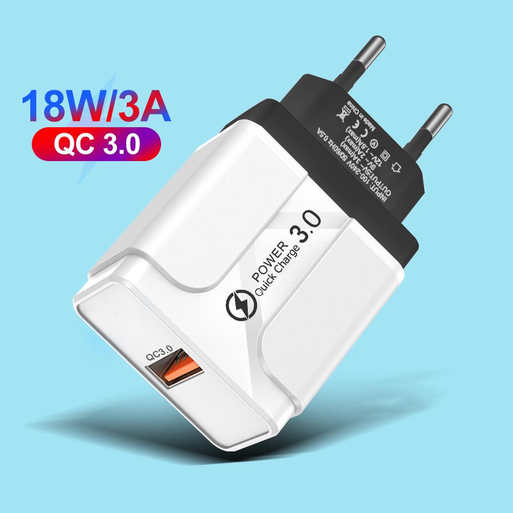 Быстрое зарядное устройство GaN с несколькими портами PD33W QC3.0, европейский стандарт 9В/12В