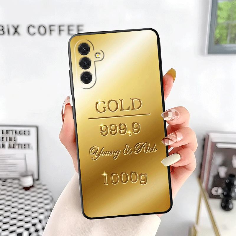 Fine Gold Pattern Printing Soft Phone Case for Samsung A17 A37 A57 A16 A26 A36 A56 A15 A25 A35 A55 A14 A24 A34 A54 A13 A23 A33 A
