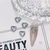 Retro Luxury DIY Rhinestone Heart Nail Accessories - Zircon Manicure Jewelry