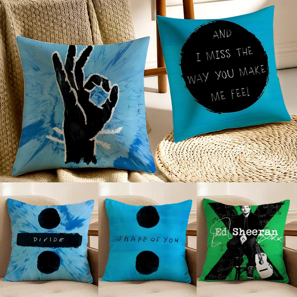 singer pop EEd SSheeran Cushion Cover Pillowcase Antidustmite living Room Sofa Decor Cushion Room